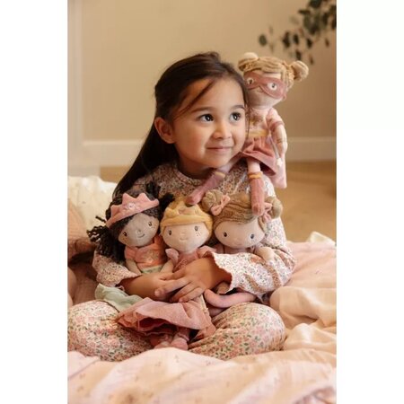 Papusa textila printesa Julia, 35 cm, 12 luni+, Little Dutch 808929