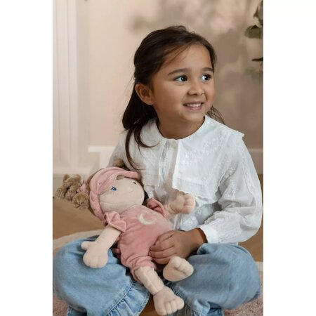 Papusa textila Sleeping Rosa, 12 luni+, Little Dutch 808943