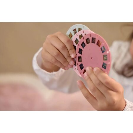 Dispozitiv din lemn cu discuri cu imagini in forma de fluture Fairy Garden, 3 ani+, Little Dutch 808965
