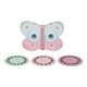 Dispozitiv din lemn cu discuri cu imagini in forma de fluture Fairy Garden, 3 ani+, Little Dutch 808945