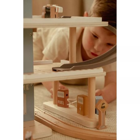 Parcare din lemn FSC cu accesorii, 3 ani+, Little Dutch 809180