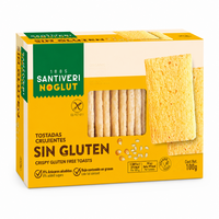 Paine crocanta fara gluten, 100 g, Santiveri