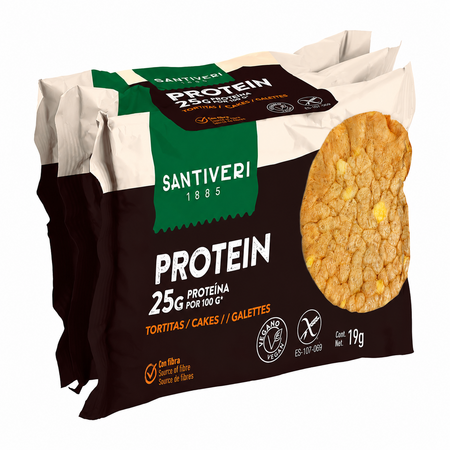 Rondele Proteice, 3 x 19 g, Santiveri