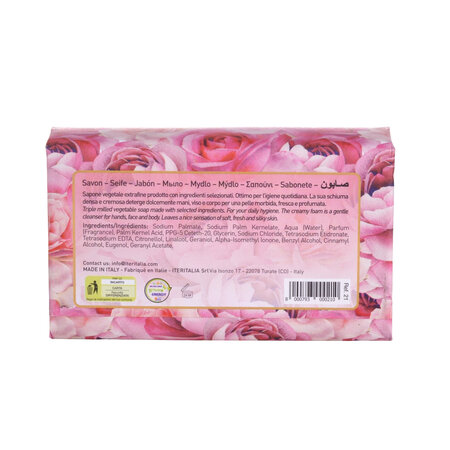 Sapun vegetal cu Petale de Trandafir, 200 g, Iteritalia 809246