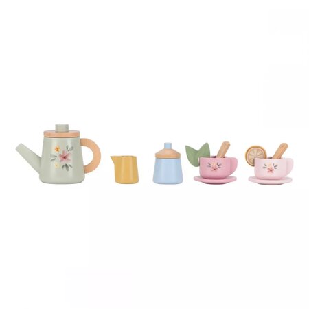 Set de ceai din lemn FSC, 3 ani+, Little Dutch 809249
