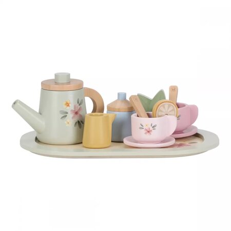 Set de ceai din lemn FSC, 3 ani+, Little Dutch 809250