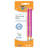 Creioane grafit pentru invatarea scrisului Kids Evolution, 2 bucati, Bic