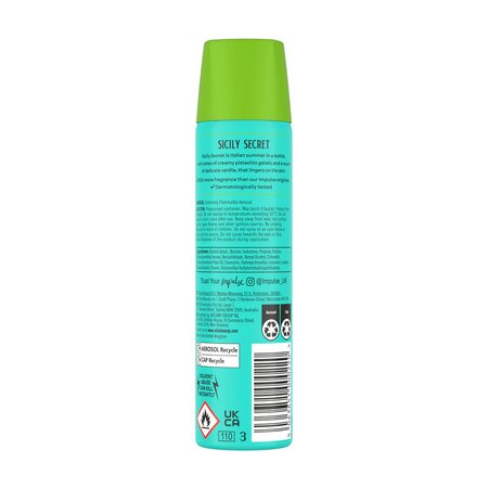 Spray de corp Sicily Secret, 75 ml, Impulse 813760
