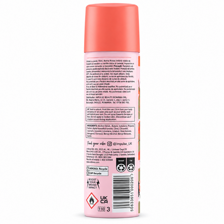 Spray de corp, Roma Rossa, 75 ml, Impulse 809554