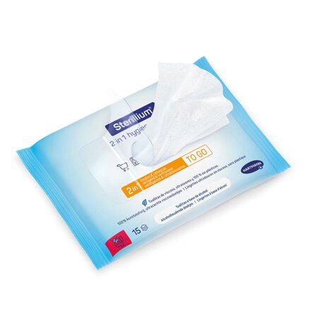 Servetele dezinfectante 2 in 1 Sterilium, 15 bucati, Hartmann 809485