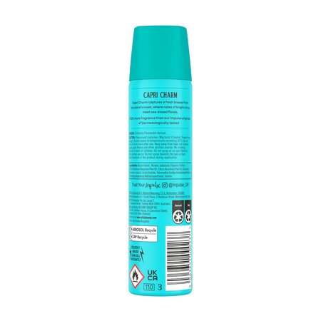 Spray de corp, Capri Charm, 75 ml, Impulse 813773
