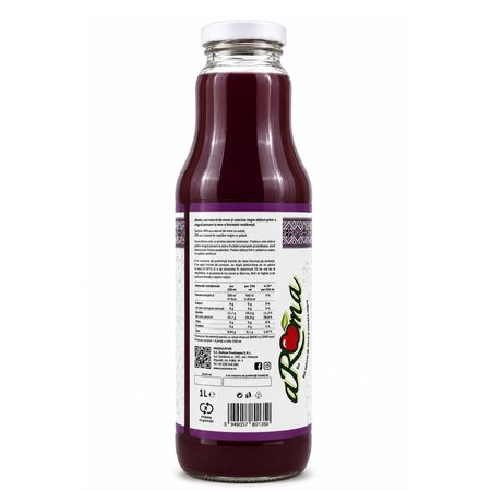 Suc natural de mere si coacaze negre, 1 L, Aroma 809594