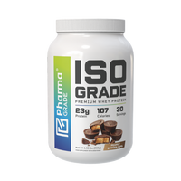 Proteina din zer Iso Grade Whey Protein, Peanut Butter Cups, 900 g, Pharma Grade