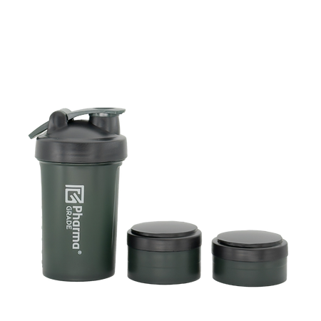 Shaker din plastic, 450 ml, Verde, Pharma Grade 809689