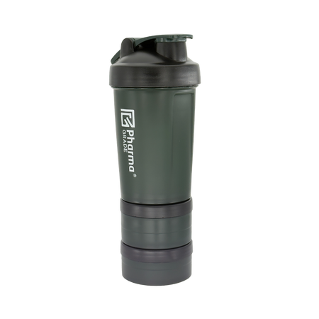 Shaker din plastic, 450 ml, Verde, Pharma Grade 809687