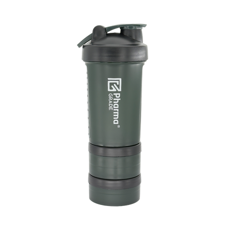 Shaker din plastic, 450 ml, Verde, Pharma Grade