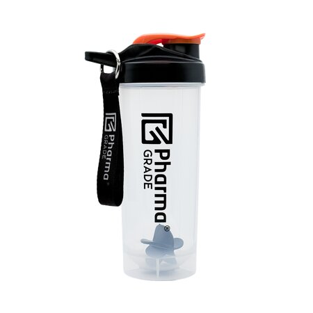 Shaker transparent din plastic, 450 ml, Verde, 700 ml, Pharma Grade