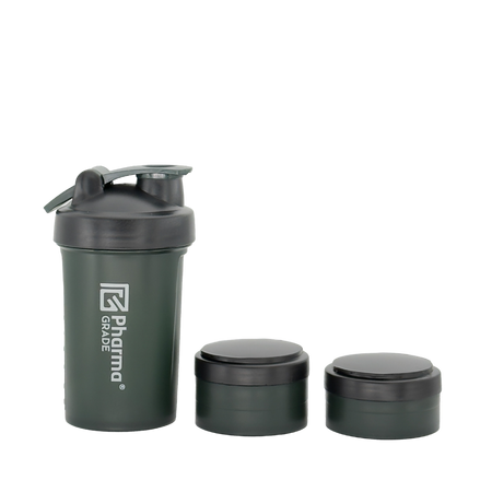 Shaker din plastic, 700 ml, Verde, 450 ml, Pharma Grade 826735