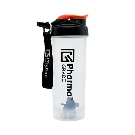 Shaker transparent din plastic, 700 ml, Pharma Grade