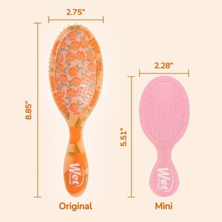 Perie de par pentru descurcare Original Detangler, Tutti Fruitti Peach, Wet Brush 809741