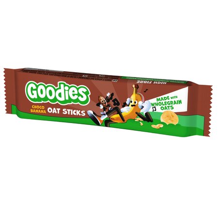 Batoane Duo din ovaz integral cu cacao si banana, 3 ani+, 5 x 23g, Goodies Snacks 809787