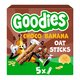 Batoane Duo din ovaz integral cu cacao si banana, 3 ani+, 5 x 23g, Goodies Snacks 809783