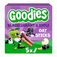 Batoane Duo din ovaz integral cu coacaze si mere, 3 ani+, 5 x 23g, Goodies Snacks