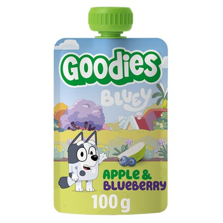 Piure de mar si afine Bluey, 3 ani+, 4 x 100g, Goodies Snacks 809994