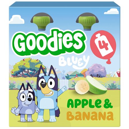 GOODIES SNACKS BLUEY PIURE DE MAR SI BANANA 4 X 100 GR