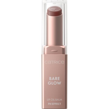 Ulei de buze tip balsam Bare Glow, 020 Warm Mahogany, 3 g, Catrice
