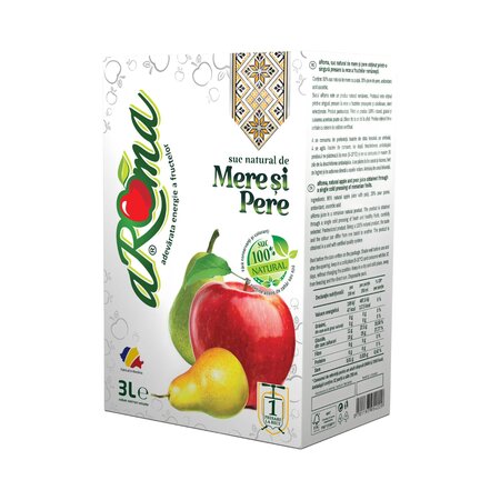 Suc natural de mere si pere, 3 L, Aroma
