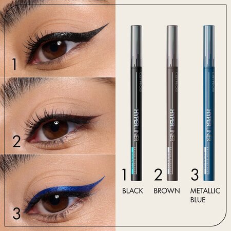 Tus pentru ochi rezistent la apa Hyper Liner, 010 Ever Black, 0.52 ml, Catrice 810204
