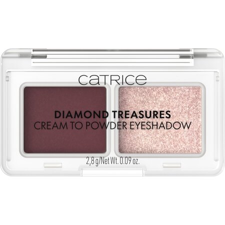 Fard pentru pleoape Diamond Treasures, 060 Burgundy Glitz, 2.8 g, Catrice