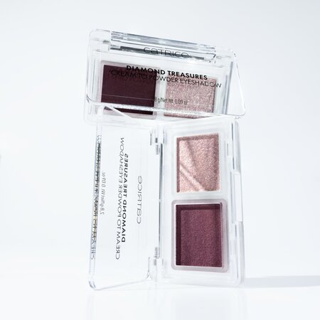 Fard pentru pleoape Diamond Treasures, 060 Burgundy Glitz, 2.8 g, Catrice 810555