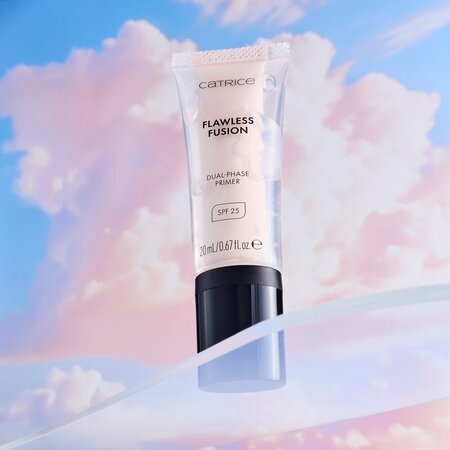Primer pentru fata cu  SPF 25 Flawless Fusion DualPhase, 010 Smooth Radiance, 20 ml, Catrice 810582