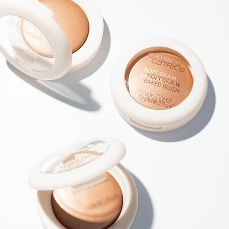 Fard de obraz cu efect satinat Soft Glam Baked Blush, 060 Blonzer Heat, 5.6 g, Catrice 810987
