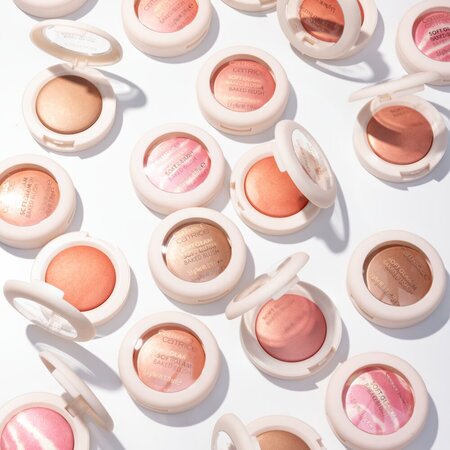 Fard de obraz cu efect satinat Soft Glam Baked Blush, 060 Blonzer Heat, 5.6 g, Catrice 810986