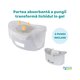 Olita de voiaj pliabila + 3 pungi absorbante incluse Fold'N'Go, pana la 22 kg, Gri, 15 luni+, Potette 811111