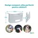 Olita de voiaj pliabila + 3 pungi absorbante incluse Fold'N'Go, pana la 22 kg, Gri, 15 luni+, Potette 811102