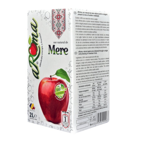Suc natural de mere, 2 L, Aroma