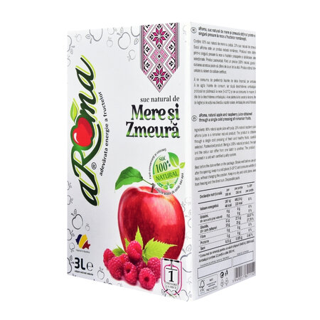 Suc natural de mere si zmeura, 3 L, Aroma