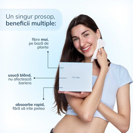 Prosoape faciale de unica folosinta Dream Towels XL, 50 bucati, Clo Skin 811254