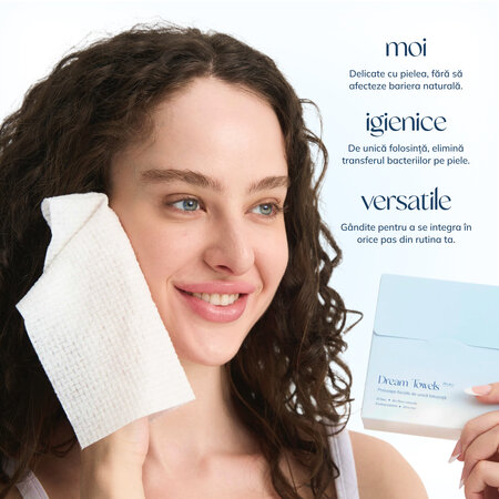 Prosoape faciale de unica folosinta Dream Towels Mini, 10 bucati, Clo Skin 811267