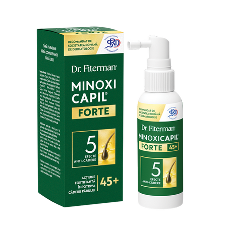 Spray de par cu efect anticadere Minoxicapil Forte, 60 ml, Doctor Fiterman