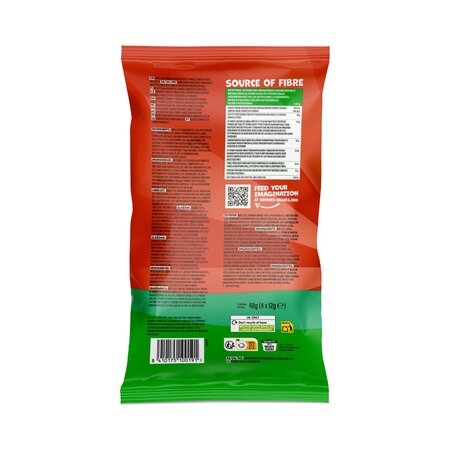 Snack crocodil din porumb cu barbecue, 3 ani+, 4 x 12 g, Goodies 811599