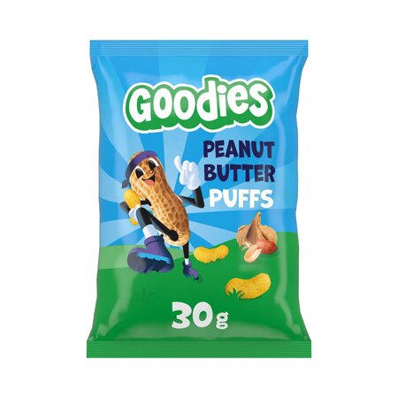 Snack din porumb cu unt de arahide, 3 ani+, 30 g, Goodies 811609