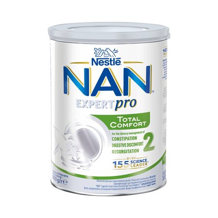 Formula speciala de lapte praf Nan Expert Pro Total Confort 2, 800 g, Nestle