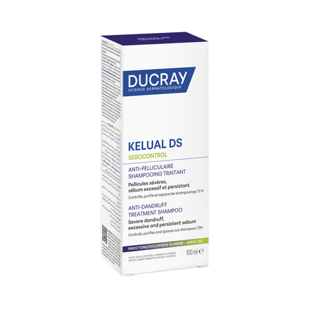 Sampon anti-matreata pentru scalp gras Kelual DS Sebocontrol, 100 ml, Ducray 811968