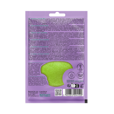 Masca faciala cu extract de avocado Nourishing Hidrogel, 1 bucata, Selfie Project 811982