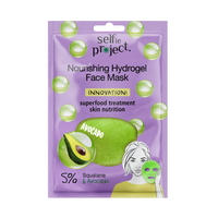 Masca faciala cu extract de avocado Nourishing Hidrogel, 1 bucata, Selfie Project